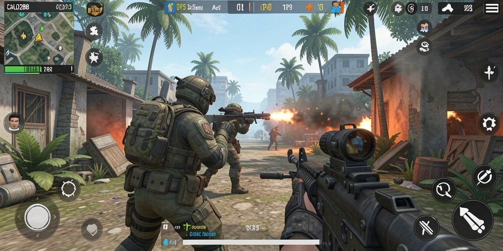Gameplay seru dengan aksi menembak yang mendebarkan di CALO288.