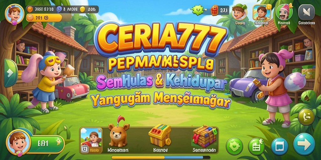 Tangkapan layar gameplay CERIA777 menunjukkan aktivitas seru dalam dunia simulasi.