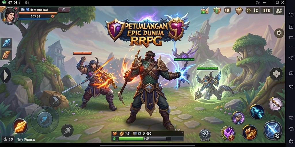 Gameplay RPG epik dengan grafis memukau dan petualangan seru.