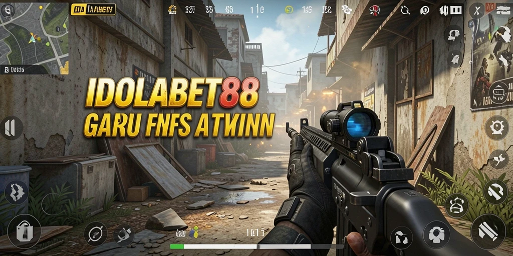 Tangkapan layar menunjukkan aksi seru dalam gameplay FPS IDOLABET88.