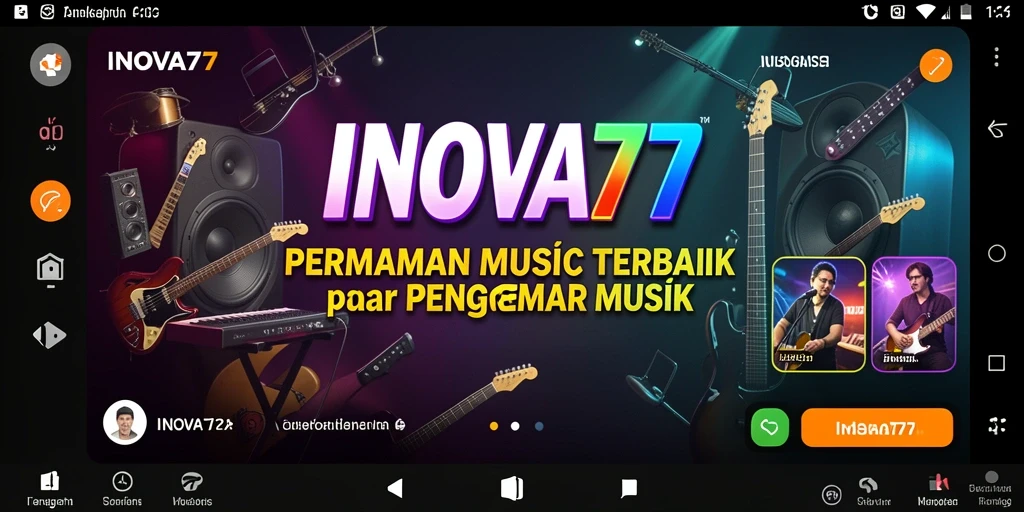Tampilan gameplay INOVA77 yang penuh warna dan interaktif.
