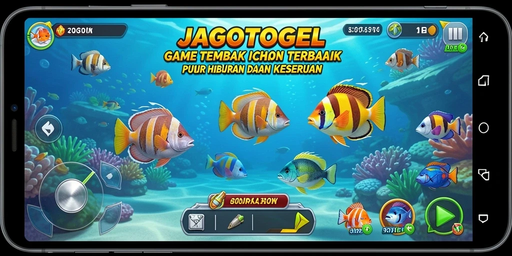 Screenshot gameplay JAGOTOGEL menampilkan aksi menembak ikan yang seru.