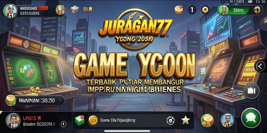 Tampilan gameplay <strong>JURAGAN77</strong> yang menarik saat membangun bisnis.