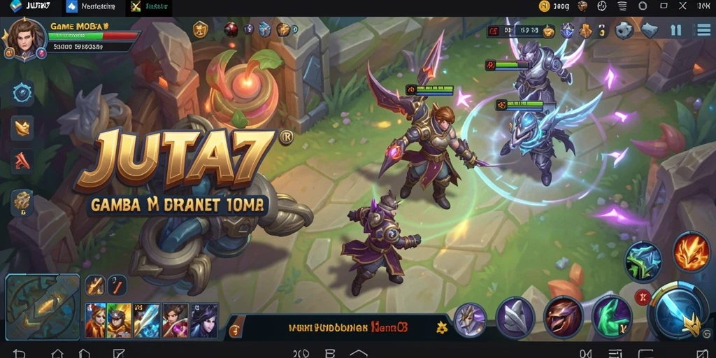 Gameplay seru di JUTA7 dengan tim yang saling bekerja sama.