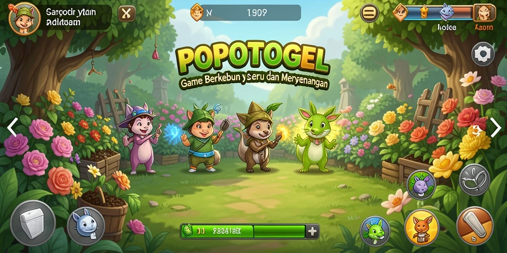 Tangkapan layar aktivitas berkebun yang menyenangkan di POPOTOGEL.