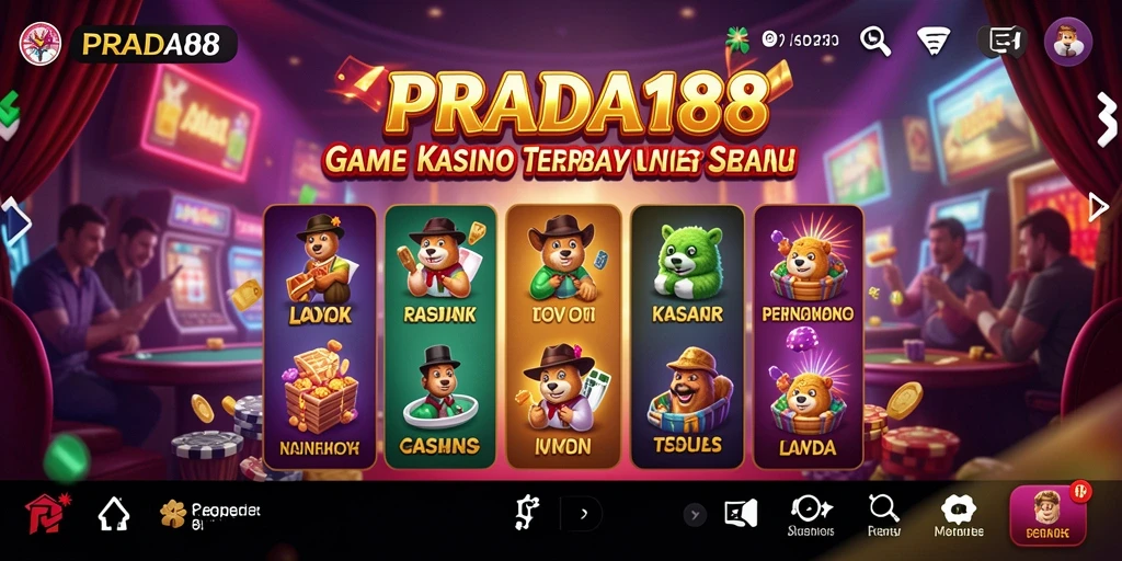 Tampilan gameplay menarik dari PRADA188 yang menggambarkan suasana Kasino.