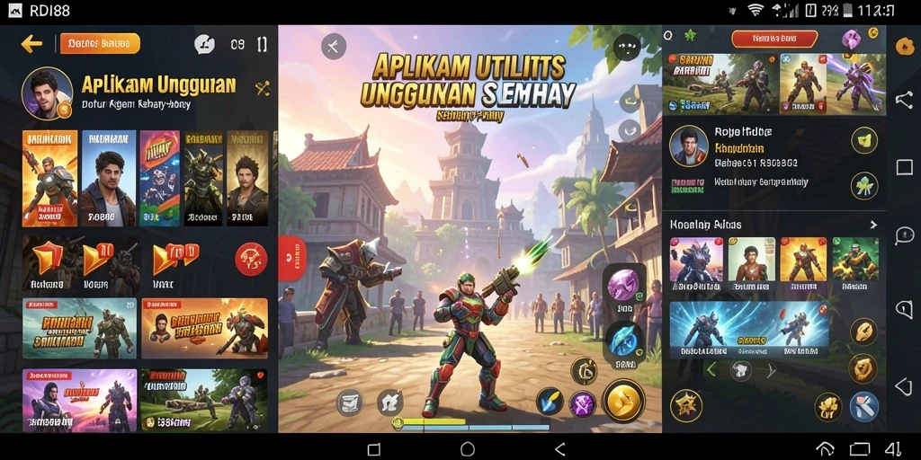 Tampilan screenshot utama RDI88 yang menunjukkan antarmuka aplikasi Utility.