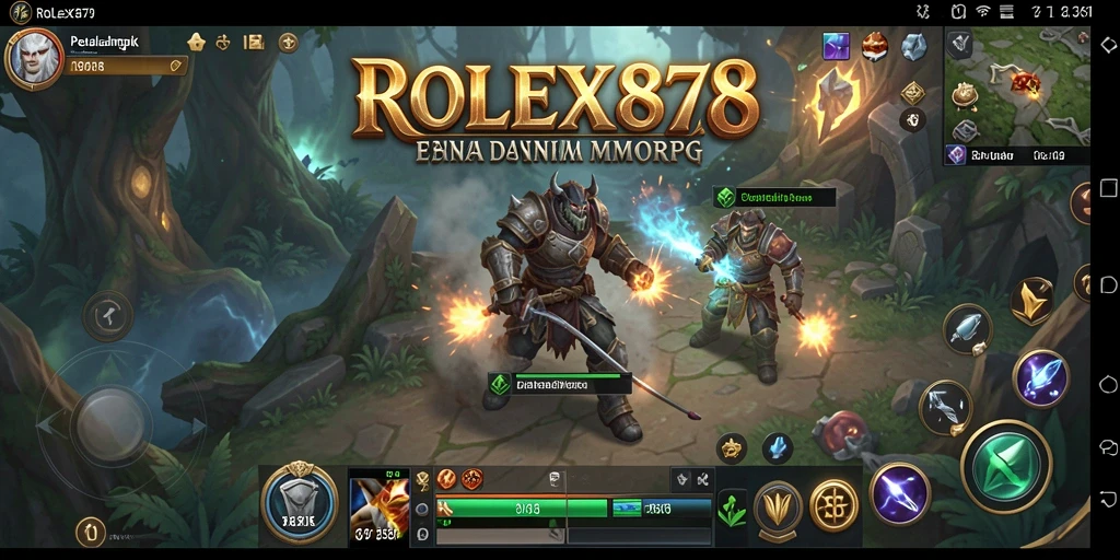 Tampilan menarik dari gameplay MMORPG penuh petualangan.