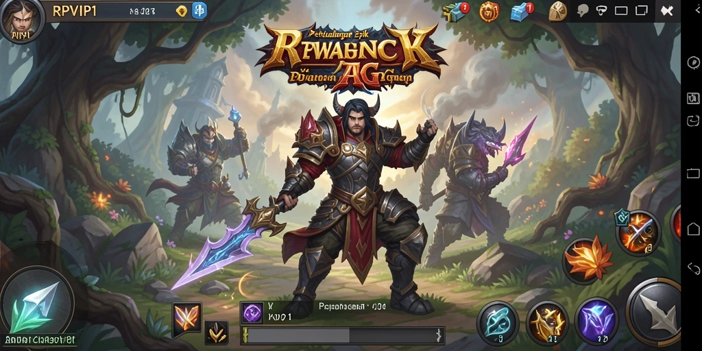 Screenshot RPVIP1 menampilkan aksi pertempuran menegangkan dalam dunia ARPG.
