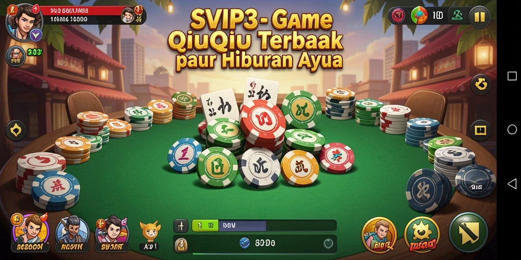 Tampilan gameplay seru dalam SVIP3 dengan suasana kompetitif QiuQiu.