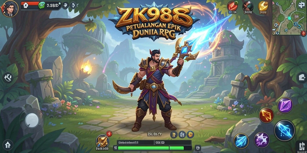 Gameplay menarik ZK988 dalam dunia RPG yang luas.